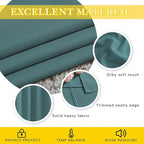 NICETOWN Blackout Room Darkening Window Curtain - Thermal Insulated Solid Grommet Blackout Curtain/Drape for Living Room (Sea Teal, Single Panel, 80 by 84-inch)