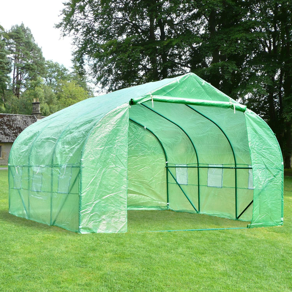 green house(12'x10'x7'),heavy duty walk in outdoor gardening greenhouse on a desk or shelf