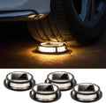 lutec 4 pack solar driveway lights, 12 leds, main product view