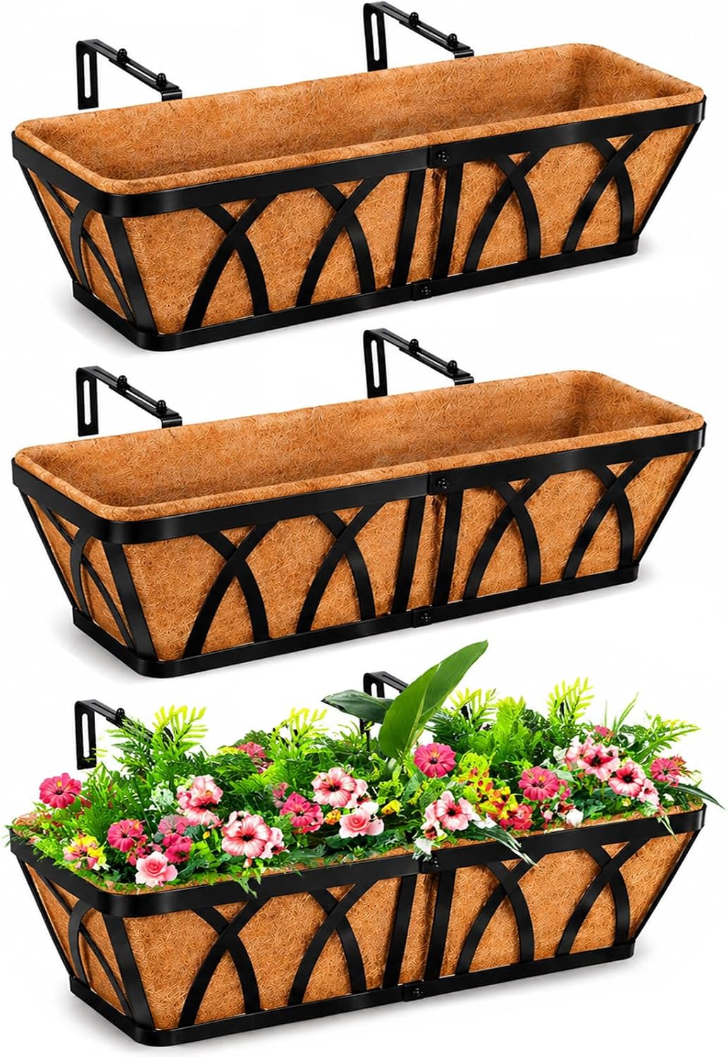 lchuang deck railing planter window box - 3, main product view