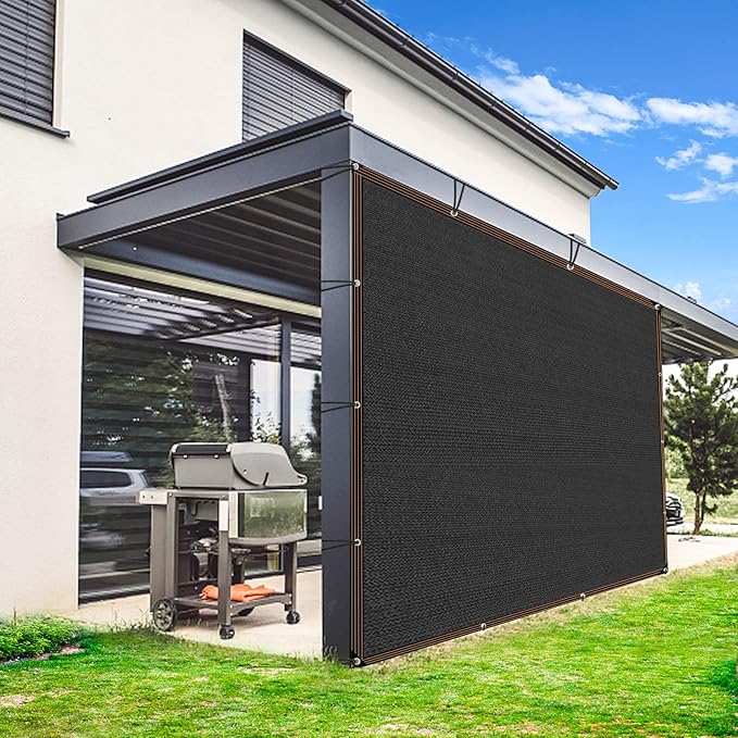 QLOFEI 20x30 FT Shade Cloth for Garden, 80-90% Sunblock Shade Neting Cover with Grommets, Sun Screens for Patio Plants Greenhouse Kennel Chicken Coop Pergola Outdoor