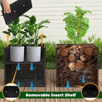 Black Steel Metallic Heavy Planter 30" x 12" x 24" for Outdoor Plants Metal Long Outdoor Planter Spliced Flower Box with Partitions for Outside,Indoor,Garden (Black, 30 * 12 * 24)