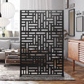elevens metal outdoor privacy screen, freestanding outdoor divider, main product view