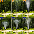 Solar Fountain Pump, 2026 Updated 2.5W Solar Powered Water Fountain with 6 Replacement Nozzles, Floating Solar Fountain for Bird Bath, Pond, Pool, Garden and Backyard