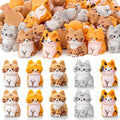 Geelin 50 Pcs Mini Cat Figurines, Resin Animal Statues | Bulk Tiny Kittens, for Hiding Games, for DIY Fairy Garden, Desktop Pet, Party Gift Bag Fillers, Cute Cat Lovers Gifts