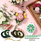 WILLBOND 121 Pcs Floral Arrangement Tool Kit, Rose Thorn Remover Pruner Trimmer Gloves 22/26 Gauge Paddle Tie Stem Pearl Corsage Pin Pruning Shears, Florist Tool Gift for Women