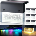 denicmic solar deck lights led waterproof solar step, main product view
