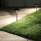 Lumina Lighting® 3W Landscape Lighting 12V Landscape Lights Low Voltage Landscape Path Lights Warm White Waterproof Outdoor Replaceable G4 LED Bulb for Garden Pathway Lawn Yard (Bronze, 8-Pack)