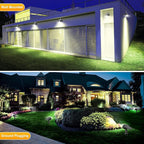 Fabrito 72 LEDs Solar Spot Lights Outdoor Waterproof, 3 Modes Landscape Spotlights, Dusk to Dawn Solar Powered Flood Wall Lights for Outside, Solar Garden Lights for Yard Porch 6 Pack (Cool White)
