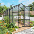6x14 ft greenhouse, walk-in outdoor polycarbonate garden greenhouses, main product view