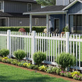 wambam nantucket picket fence, white vinyl no dig, main product view
