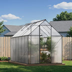 greenhouse for outdoors, heavy-duty polycarbonate greenhouse 6x12 ft, main product view