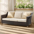 joyside patio sofa - 3 seater rattan sofa, main product view