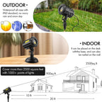 Christmas Laser Projector Lights Waterproof Outdoor Garden Decorative Lighting with Security Lock 3 Color Red Green Blue