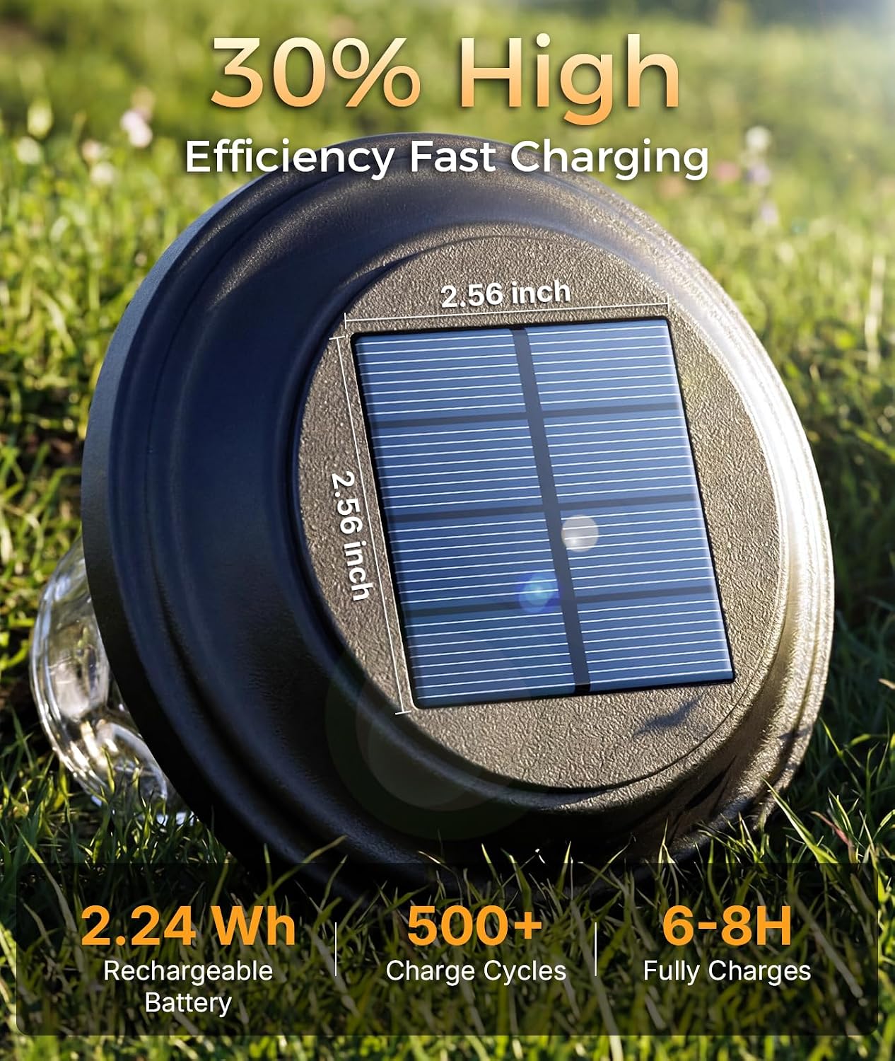 XMCOSY+ Solar Pathway Lights, 6 Pack Waterproof IP65 Solar Lights Outdoor | 40LM Glass Metal Landscape Lighting for Garden, Yard, Driveway, Walkway (Warm/Cool White)