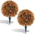 artificial boxwood topiary ball outdoor set of 2, main product view