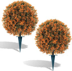 artificial boxwood topiary ball outdoor set of 2, main product view