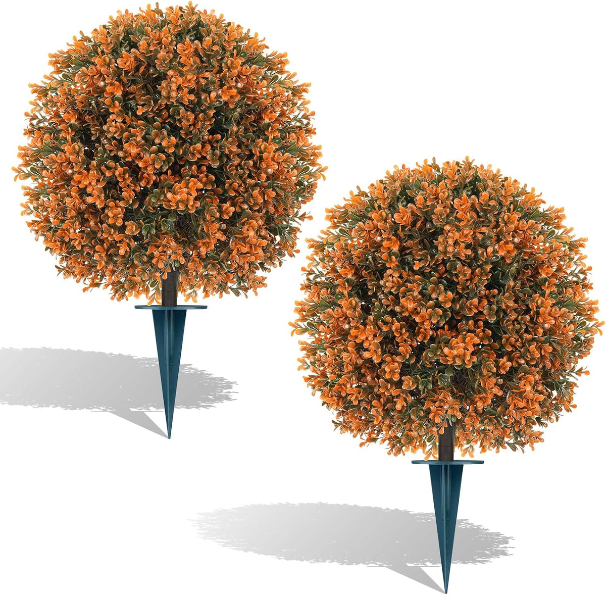 artificial boxwood topiary ball outdoor set of 2, main product view