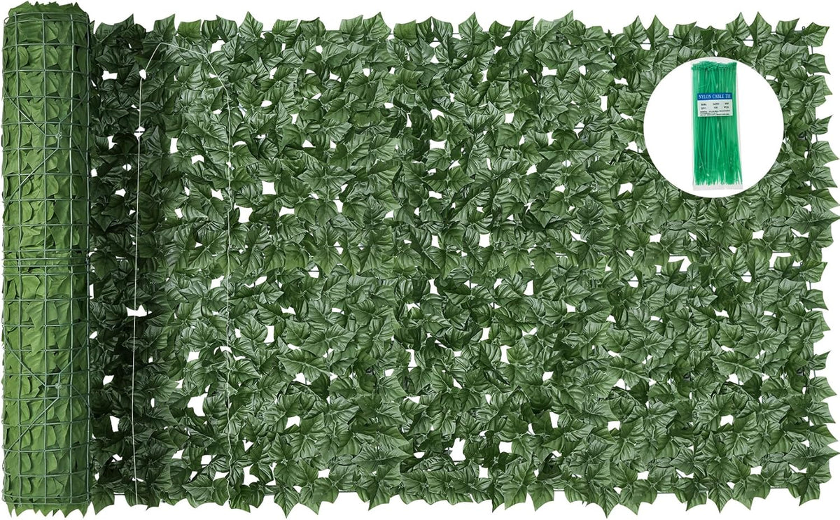 artificial ivy privacy fence screen,240x40 in privacy fence, main product view