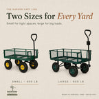 backyard expressions garden cart and utility wagon, 400, package contents