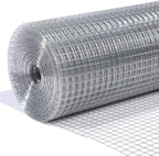 1/4in Galvanized Hardware Cloth 48" x100' 23 Gauge | welded mesh with uniform openings and strong welds for Chicken Coop, Garden Fence, Gopher Barrier and Animal Enclosure