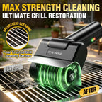 Electric Grill Brush, 2026 Upgraded Cordless BBQ Grill Cleaner | 1100 RPM, 2600mAh Rechargeable, Dual Safety Lock, Splash-Proof Guard, Detachable Stainless Head for Gas Charcoal Cast Iron Grills