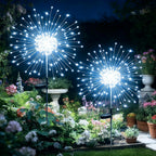 hpufkot solar garden lights outdoor,waterproof garden, 2pc 200, main product view