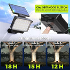Solar Spot Lights Outdoor Waterproof for Flag, Tree, House, Garden, Yard, 3 Brightness Modes Solar Powered Landscape Spotlights 2 Pack Cool White