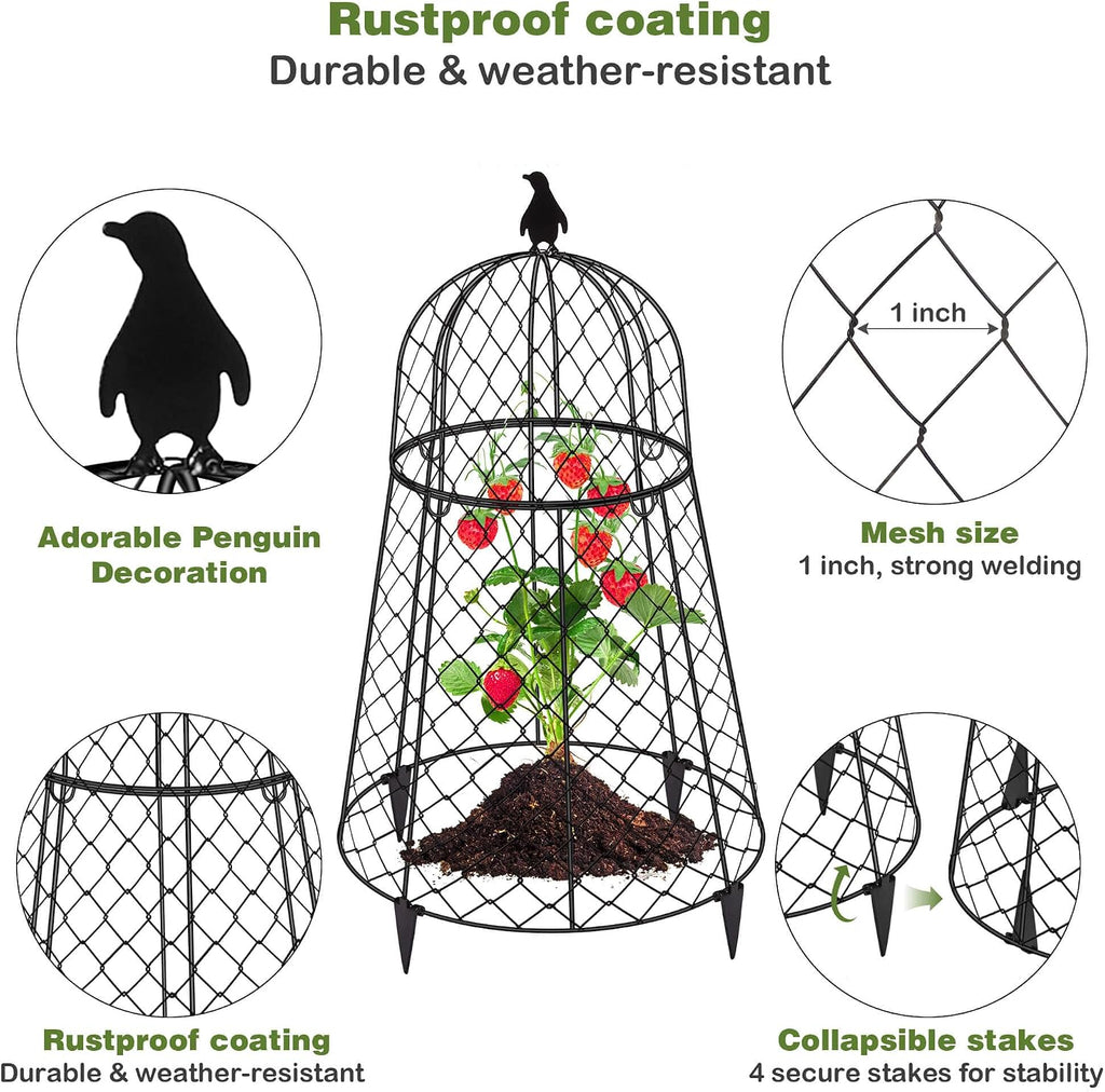 garden cloches for plants, 13" d x 20", close-up detail