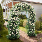 vingli garden arbor, arch archway for wedding ceremony, side view