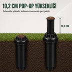 Rain Bird US-412 Uni-Spray Body w/12' Van Adjustable 0-360 Degree Nozzle 4" Pop-Up RainBird US412