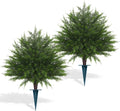 yangrass 2 pack 23" artificial cedar topiary ball, main product view