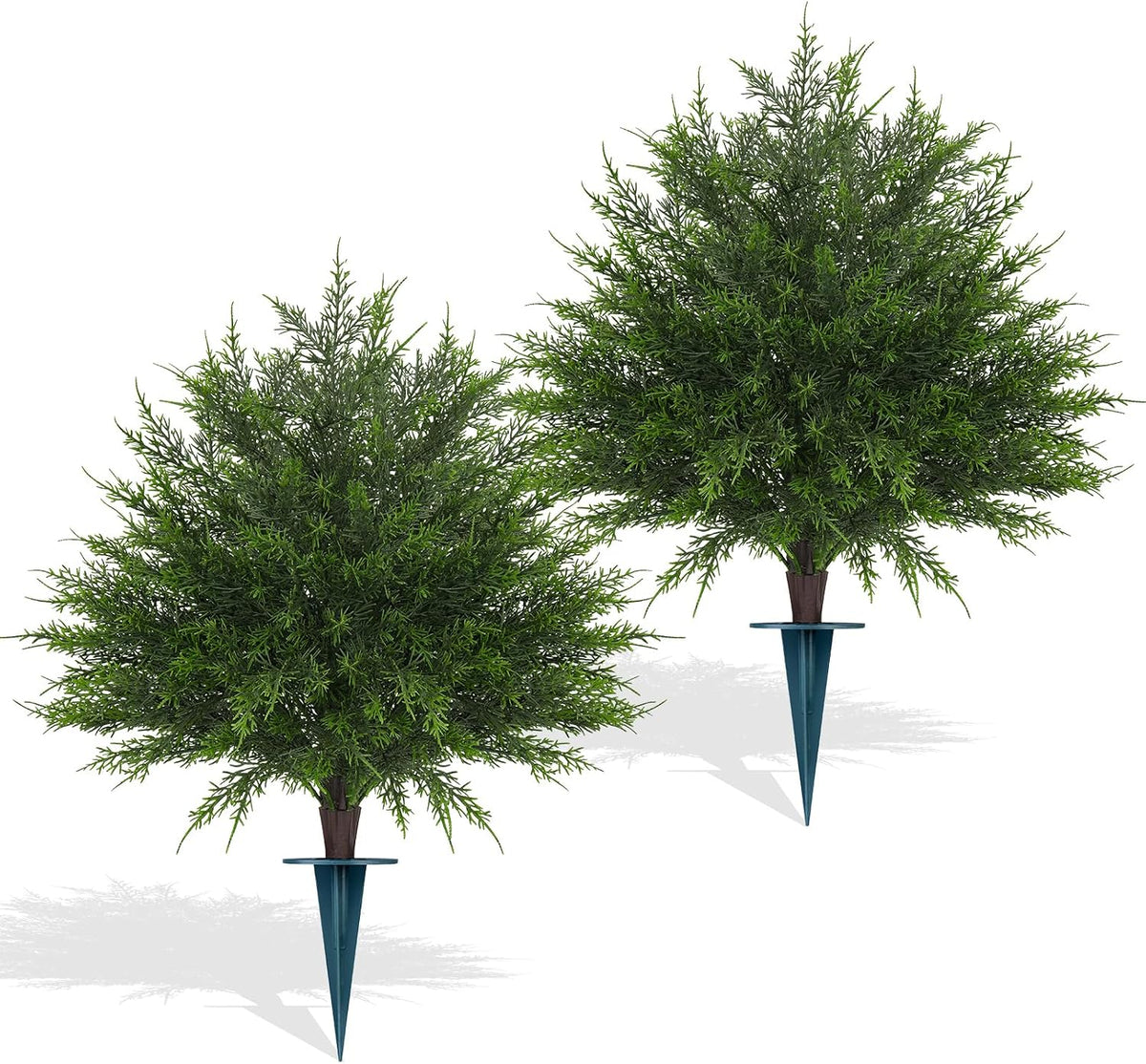 yangrass 2 pack 23" artificial cedar topiary ball, main product view