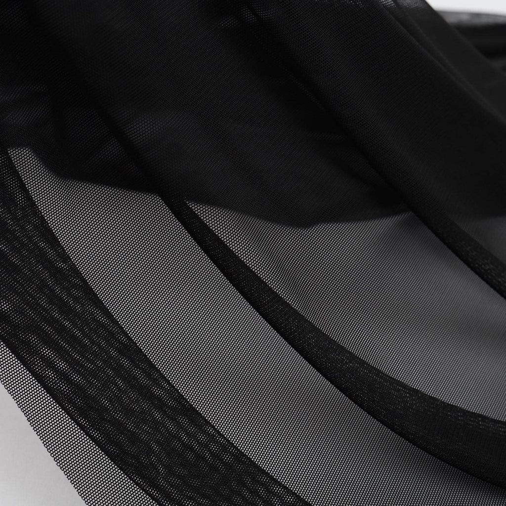 superfine 4-way stretch net fabric nylon spandex power shown in use