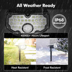 AloftSun Solar Motion Sensor Outdoor Lights,Waterproof Motion Sensor Spot Lights- 30 LED/3 Modes Solar Powered Spotlights,Landscape Lighting for Yard and Garden, Cool White,2 Pack