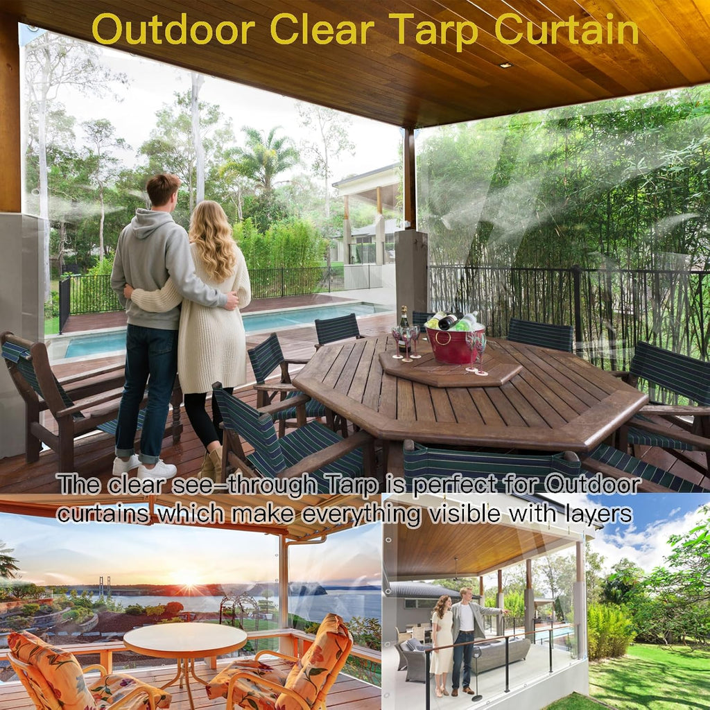 lc&qs clear tarps heavy duty pvc, transparent tarp, package contents