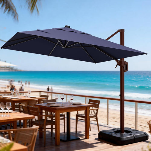 9' x 12' cantilever patio umbrella rectangle outdoor, main product view