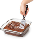 OXO Good Grips Stainless Steel Cut and Serve Turner (Black) and Scraper & Chopper