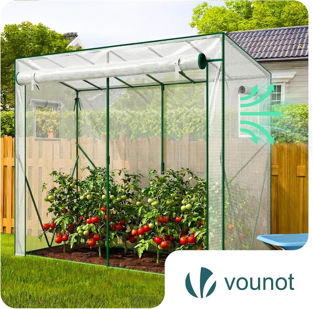 vounot® garden greenhouse tomato grow house with roll-up, package contents