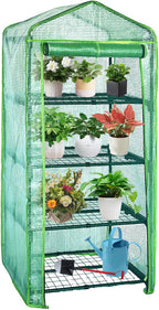 4 tier mini indoor greenhouse,27"x19"x62" greenhouse for indoors&greenhouses, main product view