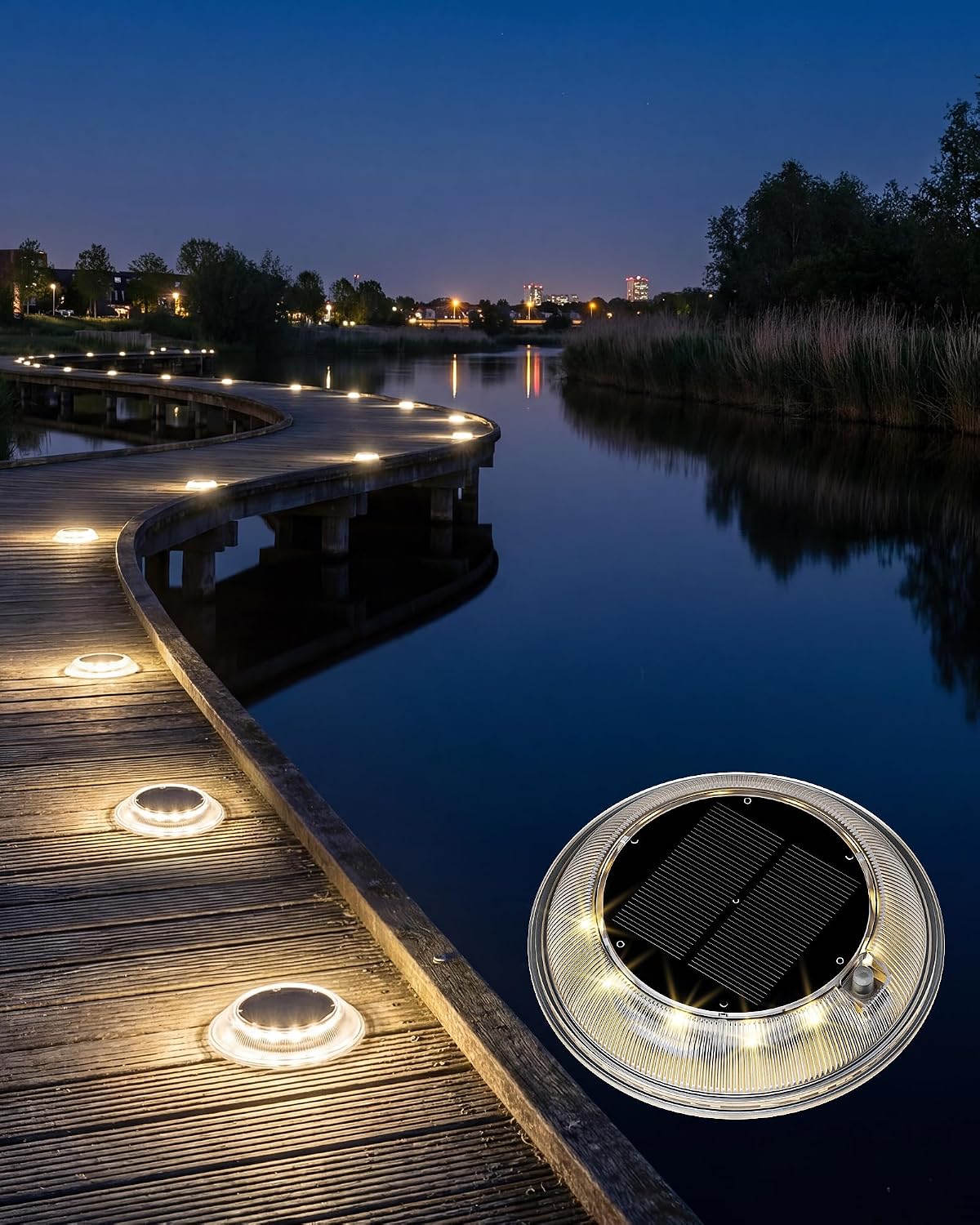 t-sun solar dock lights driveway deck lights, 3, main product view