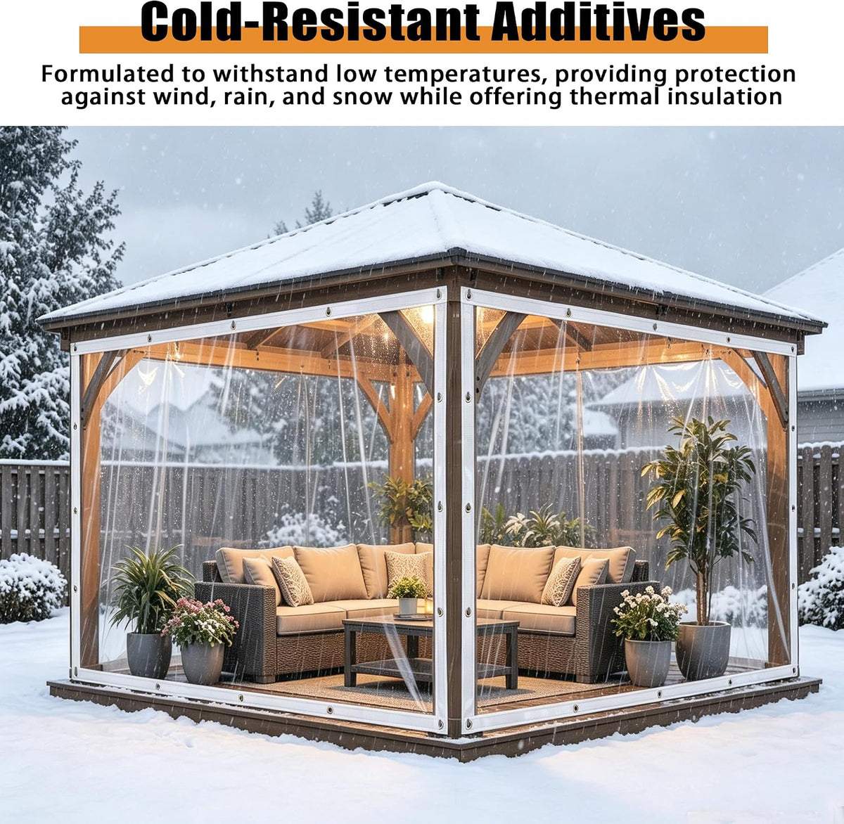 clear tarps heavy duty waterproof vinyl patio tarp, package contents