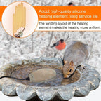 Birdbath Deicer Bird Bath Heater for Outdoors in Winter Thermostatically Controlled Chicken Water Heater Made of Heavy Duty Premium Cast Aluminum 60W Immersion Deicer for Garden Yard Lawn