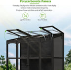 lumisol greenhouse cold frame, 78-inch wooden greenhouse cold, close-up detail