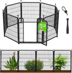 getlay 48 in(h) decorative garden fence with gate,8 shown in use