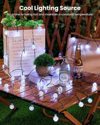 Brightown 2-Pack 120 LED 72 FT Solar String Lights Outdoor, Waterproof Solar Powered Patio Lights with 8 Lighting Modes for Garden Yard Porch Wedding Party Decor (Pure White)