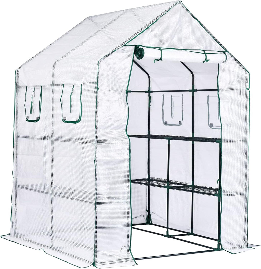 garden elements personal plastic indoor/outdoor standing greenhouse for, main product view