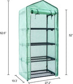 greenhouse, mini greenhouse for outdoors, 4 tier 28l, side view