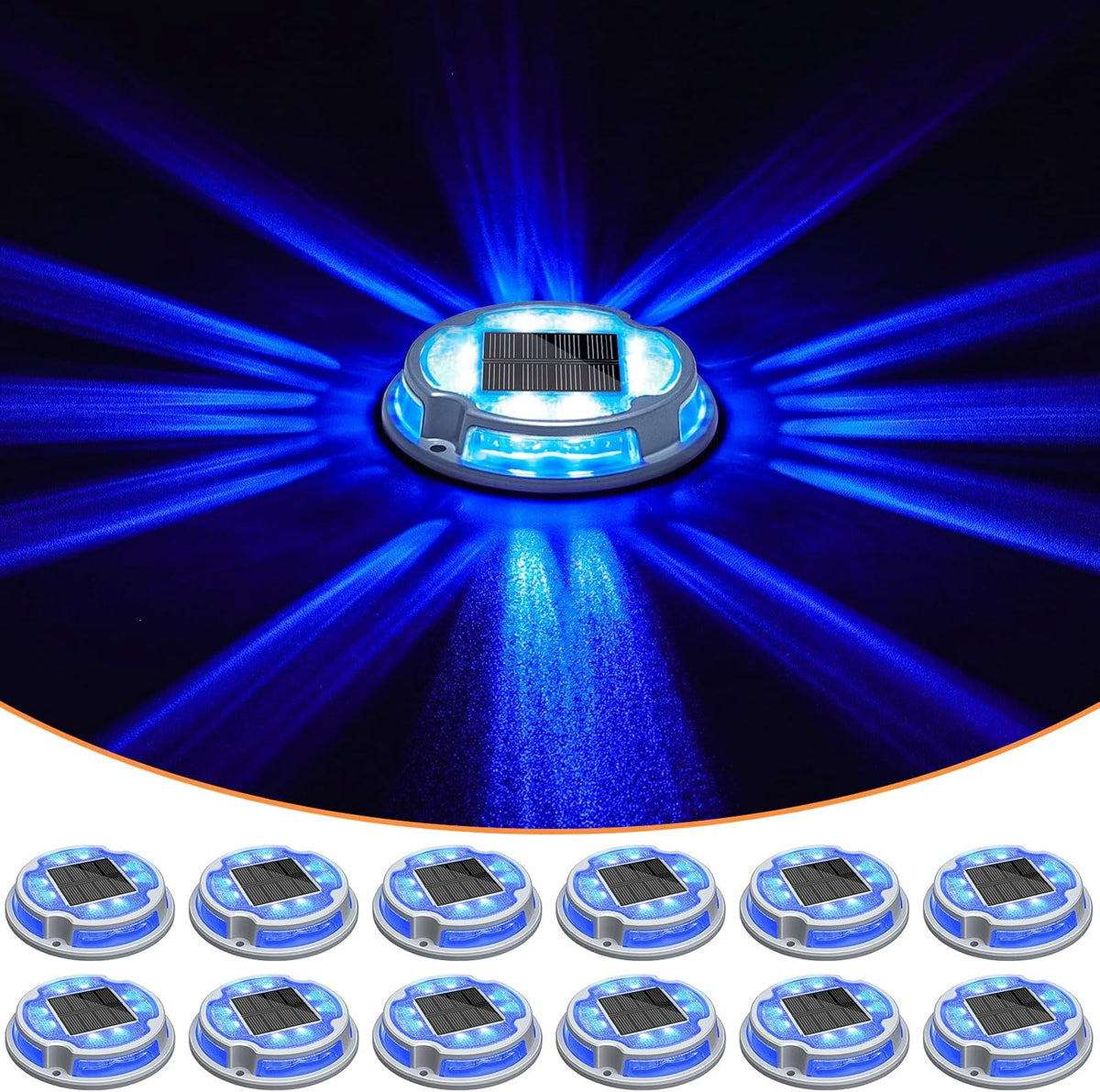 volisun solar driveway deck dock marine lights 2, main product view