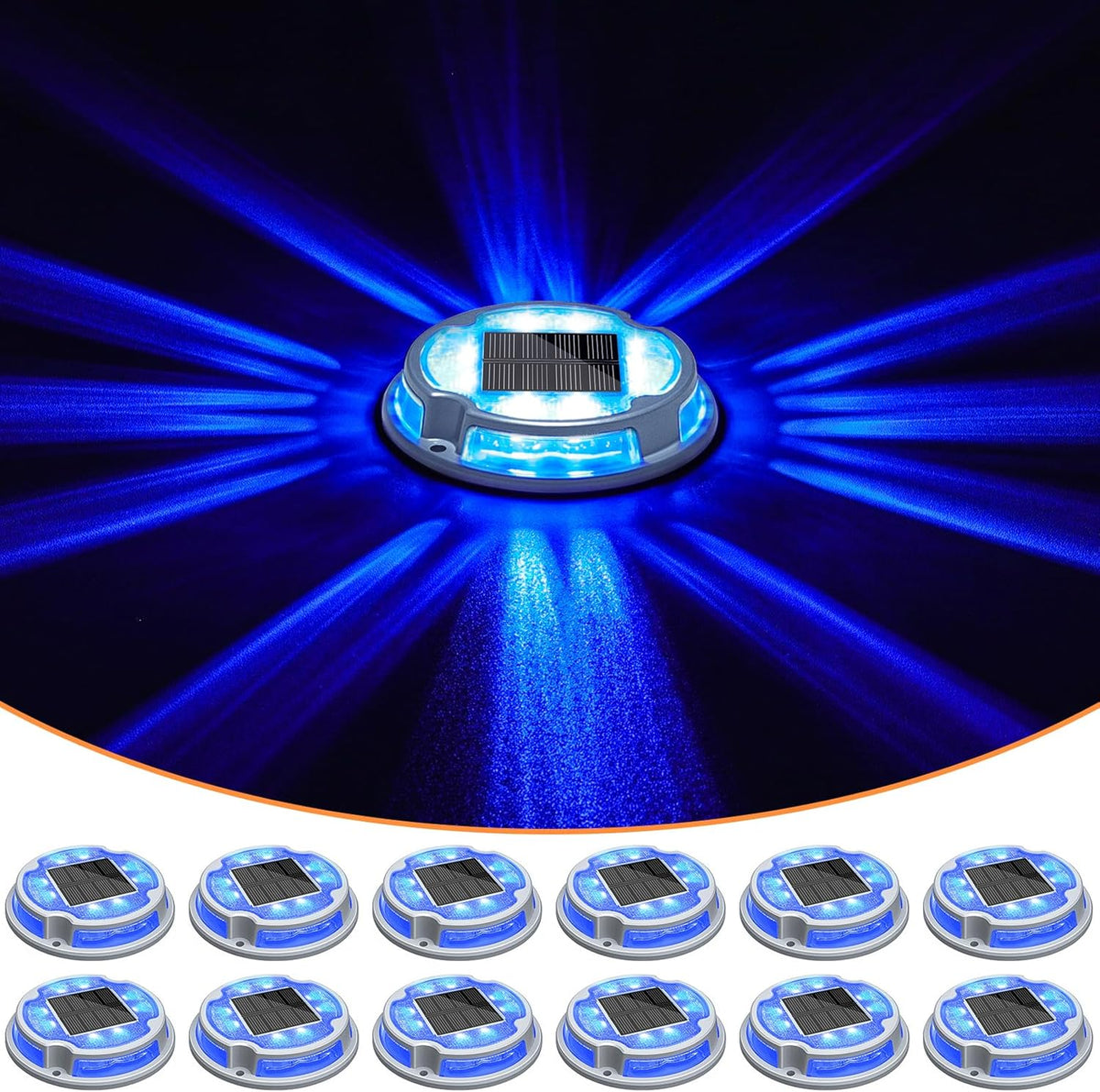 volisun solar driveway deck dock marine lights 2, main product view